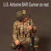 1/35 Scale resin kit U.S. Army Airborne BAR Gunner on rest