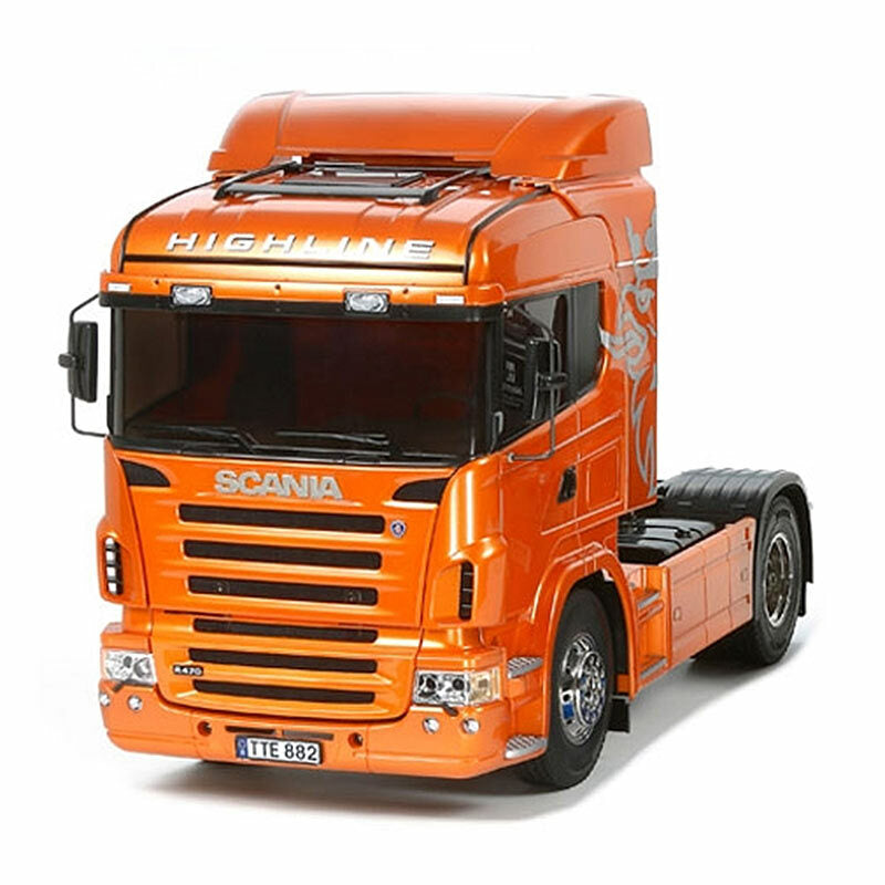 TAMIYA R/C TRUCKS - SCANIA R470 PRE PAINTED ORANGE