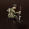 1/35 scale resin figure kit WW2 US U.S. Army Airborne BAR Gunner for jeep. D-Day