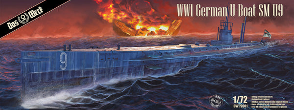 Das Werk 1:72 WWI U-Boat SM U-9 Model Kit DW72001