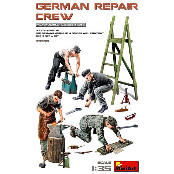 Miniart 1/35 WW2 GERMAN REPAIR CREW 4 Figure set