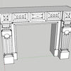1/35 scale 3D printed Fire place / mantle piece #2