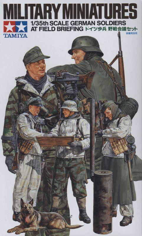 Tamiya 1/35 scale WW2 German Soldiers Late war Winter Uniform Field Briefing