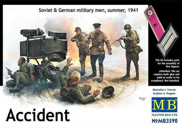 Masterbox 1:35 "Accident" WW2 Soviet German Military Summer 1941