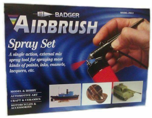 BADGER AIRBRUSHES - BASIC SPRAY GUN SET WITH PROPEL