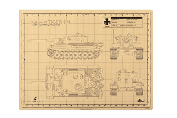 Tankraft  Tiger I Pro Modeller Mat 12 x18 inch