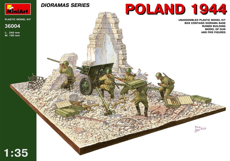 Miniart 1:35 Poland 1944 Soviet Artillery Diorama