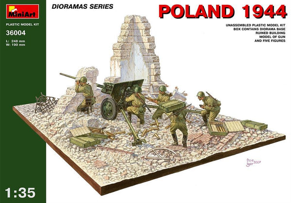 Miniart 1:35 Poland 1944 Soviet Artillery Diorama