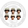 DMD 1/35 scale WW2 German 71th Infantry Div "Die Gluckhafte" Heads2