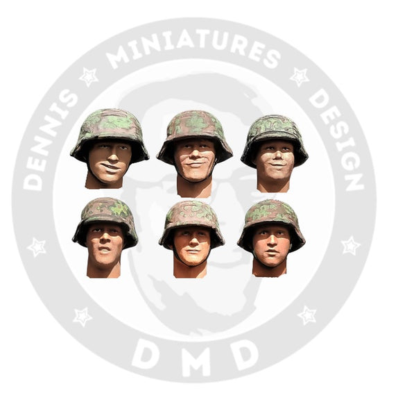 DMD 1/35 scale WW2 German 71th Infantry Div "Die Gluckhafte" Heads2