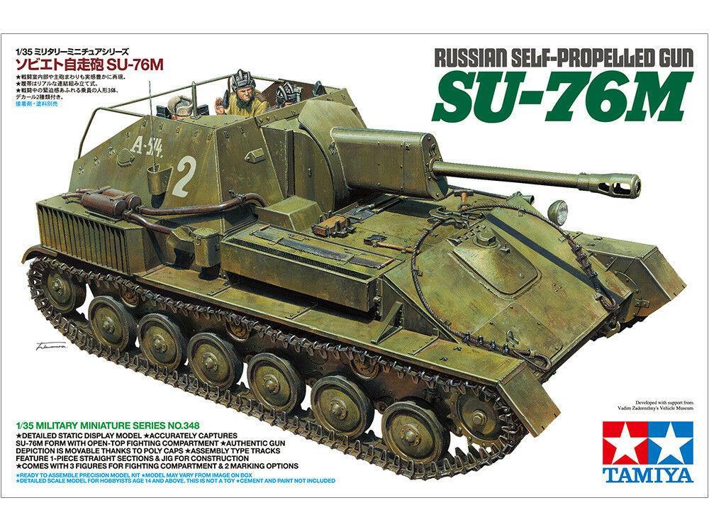Tamiya 1/35 scale WW2 Soviet Russian Self Propelled Gun SU-76M