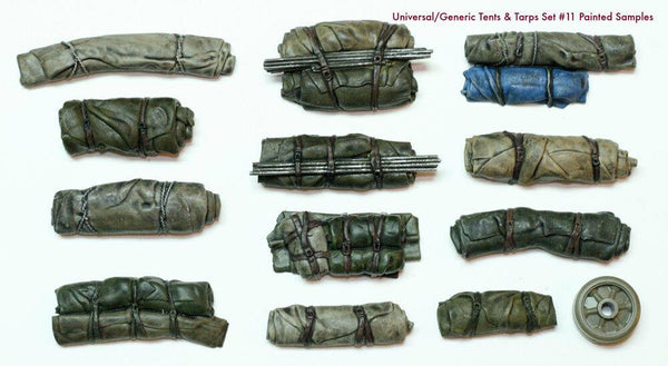 1/35 Scale resin kit Tents & Tarps Set  #11 Military model accessory