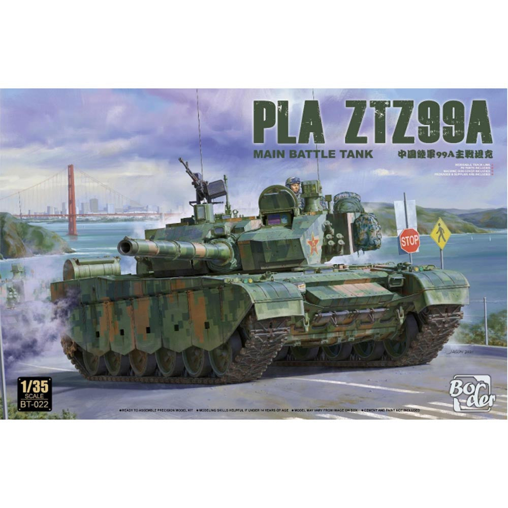 Border Models Chinese MBT PLA ZTZ99A, 1/35 scale modern tank model kit