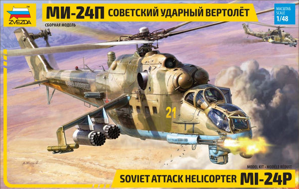 Zvezda 1/48 scale MIL Mi-24P Russ.Attack Helicopter