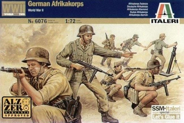 ITALERI 1/72 FIGURES 2ND WW GERMAN AFRIKA CORPS
