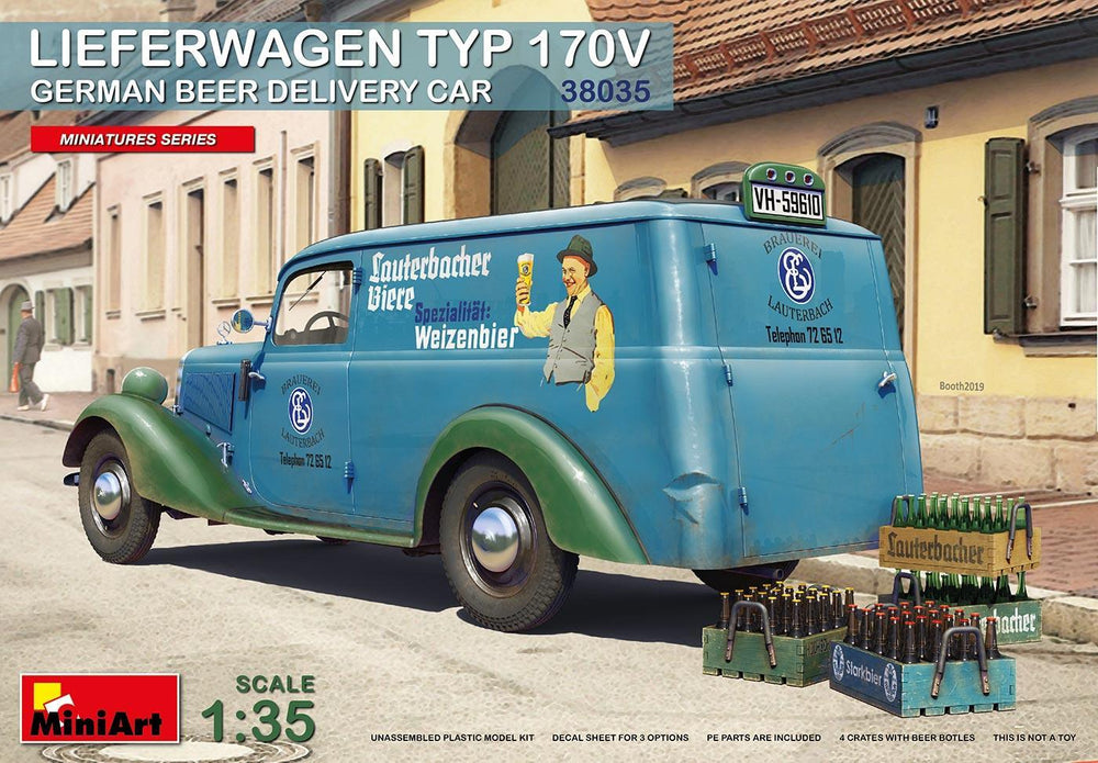 Miniart 1/35 scale LIEFERWAGEN TYP 170V GERMAN BEER DELIVERY CAR