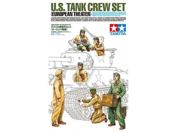 Tamiya 1/35 scale WW2 US TANK CREW EUROPEAN THEATRE