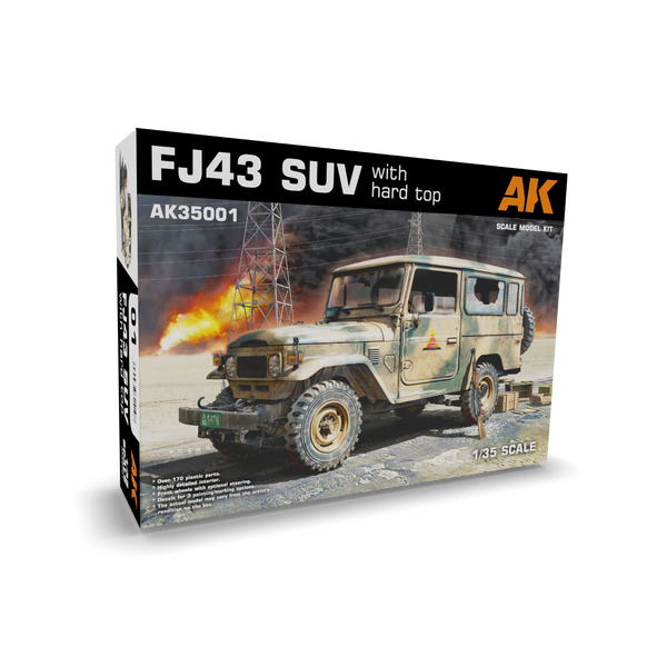 AK Interactive 1/35 scale FJ43 SUV with Hard top truck