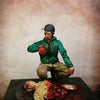 1/35 Scale resin model kit Zombie Teenager feeding