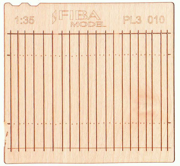 Model Scene - WOODEN FENCES 1:35 Straight cut privacy fence