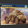 ITALERI 1/72 scale tank model kit AUTOBLINDA AB 43