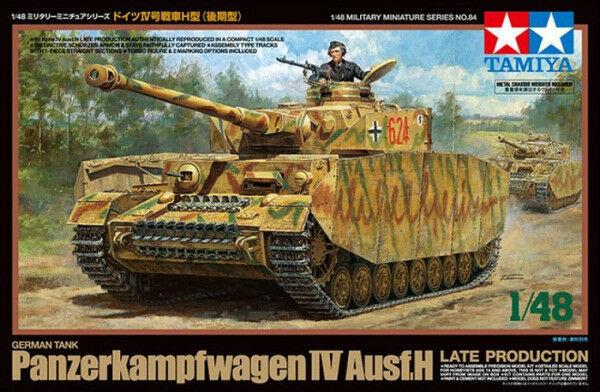 Tamiya 1/48 scale WW2 German Panzer IV Ausf H Late war tank