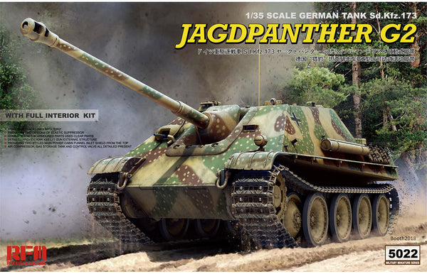 Rye Field Model 1/35 Jagdpanther G2 with Full Interior & Workable Track Links