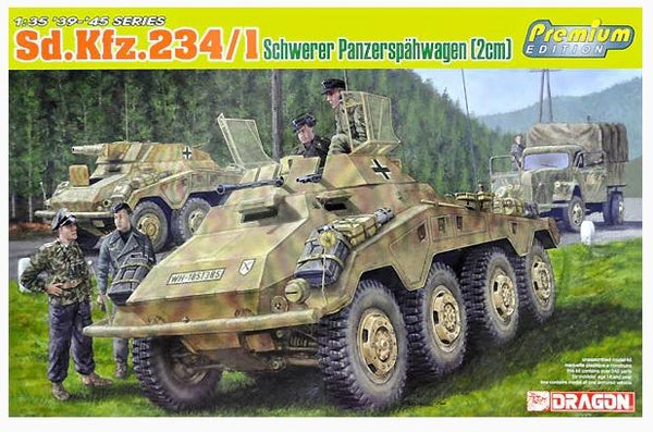 Dragon 1/35 scale WW2 Germa SD KFZ 234/1 Schwerer Panzer