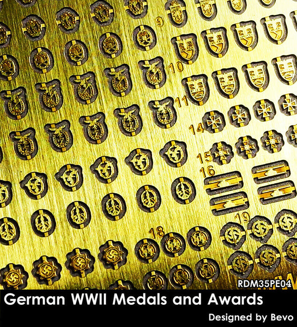 RADO WW2 German WWII Medals and Awards 1/35 Scale