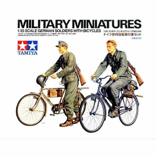 Tamiya 1/35 scale WW2 German Soldiers with Bicycles