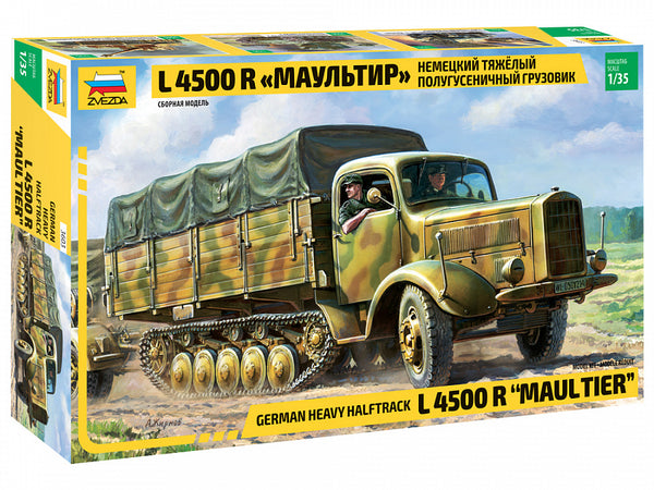 Zvezda 1/35 scale MAULTIER L-4500R GER HALFTRACK (RR)