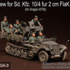1/35 Scale WW2 German Crew for Sd.Kfz.10/4 fur 2cm FlaK 30