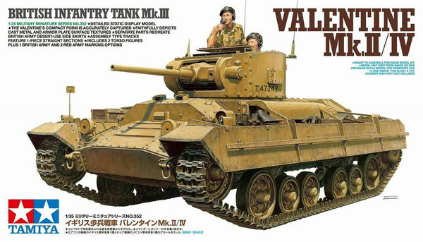 Tamiya 1/35 scale WW2 British Valentine MK.II/IV tank