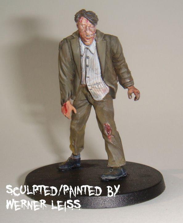 1/35 Scale resin model kit Zombie male #5