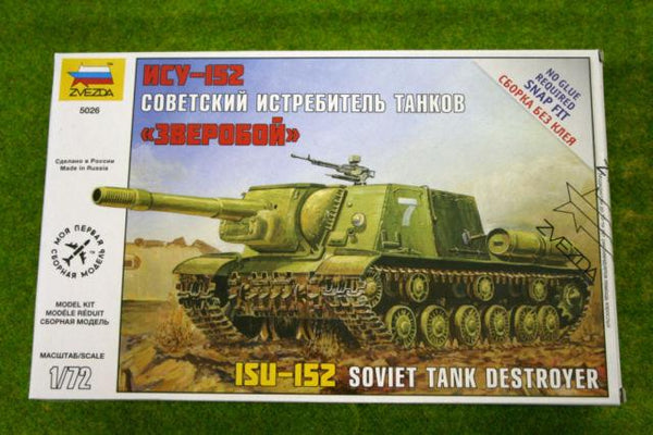 Zvezda 1/72 scale WW2 Russian SELF PROPELLED GUN ISU-152