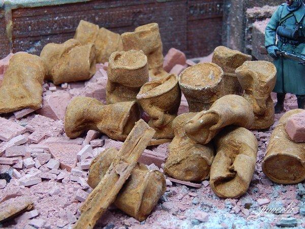 1/72 Scale old drums rusty 50 g