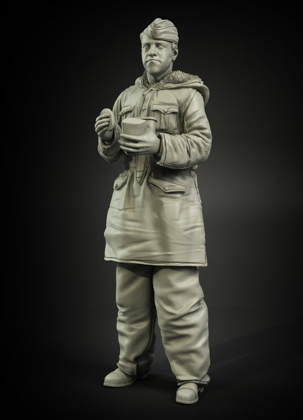 1/35 scale resin figure kit WW2 Waffen-SS Anorakanzug at rest No.2