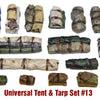 1/35 Scale Resin kit Tents & Tarps Set  #13 - tank or vehicle stowage, dioramas