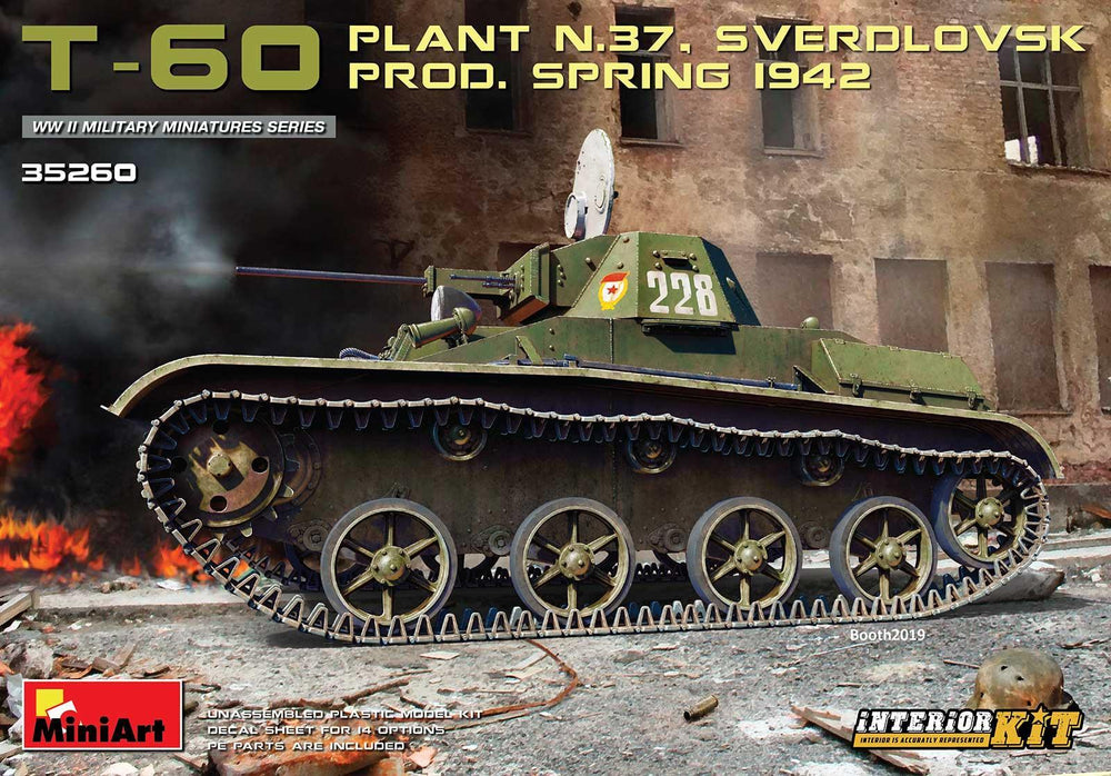 Miniart 1:35 - T-60 (Plant 37 Sverdlovsk) Prod 1942 Int Kit