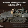 1/35 Scale Resin Figure kit WW2 German Panzergrenadiers in battle