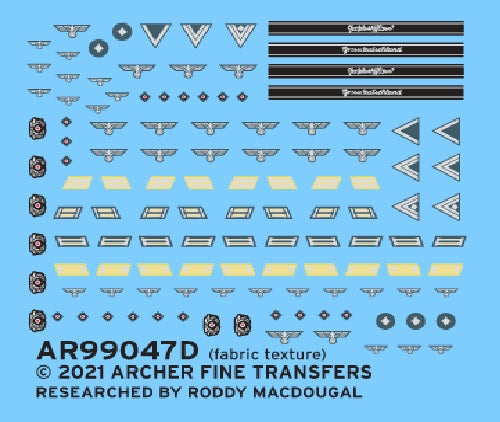 Archer Decals -German early war uniform patches for non-armor reconnaissance troops 1/35