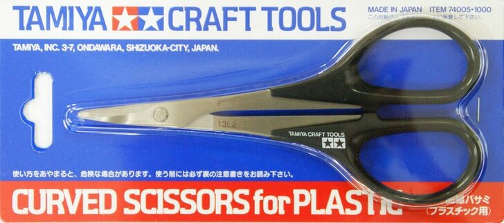 TAMIYA TOOLS - CURVED SCISSORS FOR PLASTIC