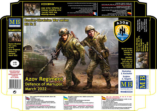 Masterbox 1/35 Azov Regiment, Defence of Mariupol, March 2022 Kit No 2.
