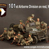 1/35 Scale 101st Airborne Division on rest, WW II (9 figure set)