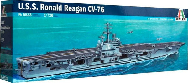 Italeri 1:720 USS. Ronald Reagan CV-76 AIRCRAFT CARRIER SHIP