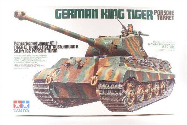 Tamiya 1/35 scale WW2 German King Tiger tank - Porsche Turret