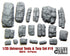 1/35 Scale resin kit Tents & Tarps #19 (16 Pieces)tank stowage diorama accessory