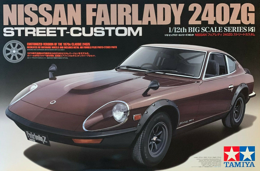 Tamiya 1/12 scale NISSAN FAIRLADY 240ZG Street Custom car model kit