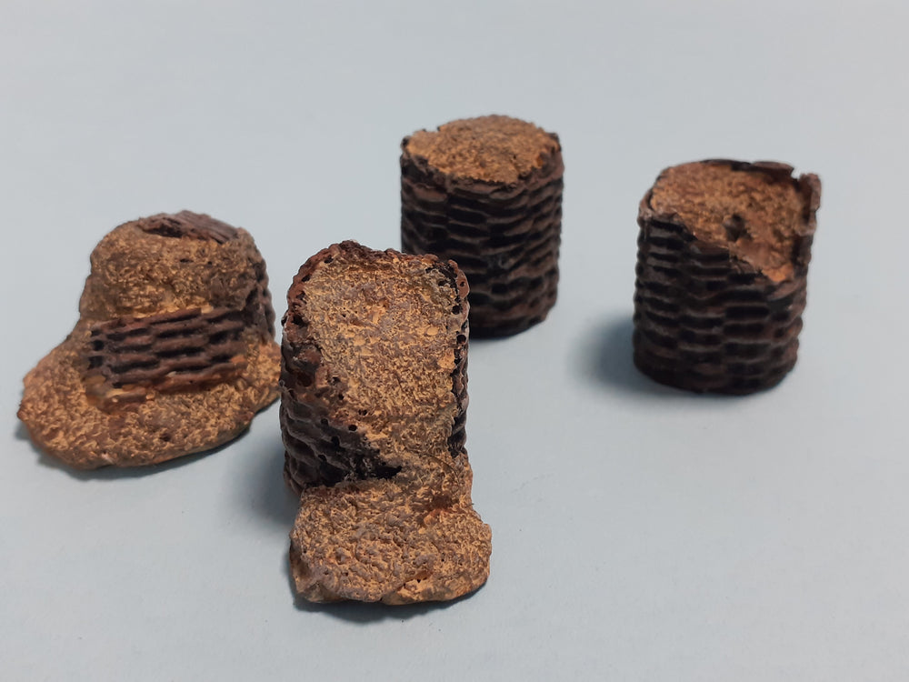 Wargaming Warhammer 28mm Damaged Wicker Gabions battlefield accessory (4 pce)