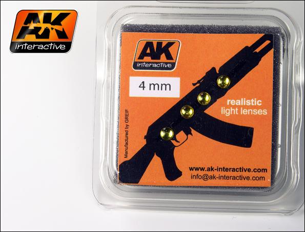 AK INTERACTIVE LIGHT LENSES AMBER 4mm